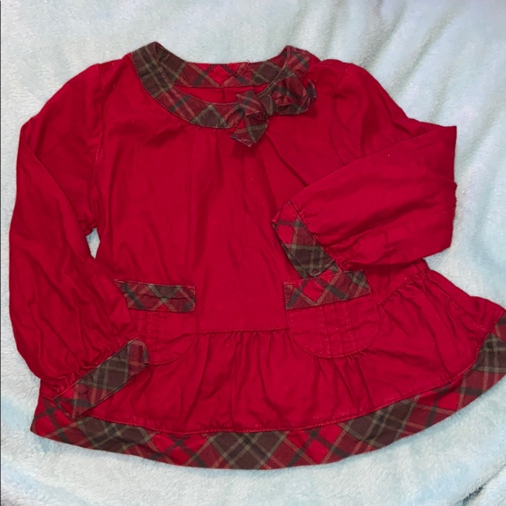 Gymboree girls 3t red swing top